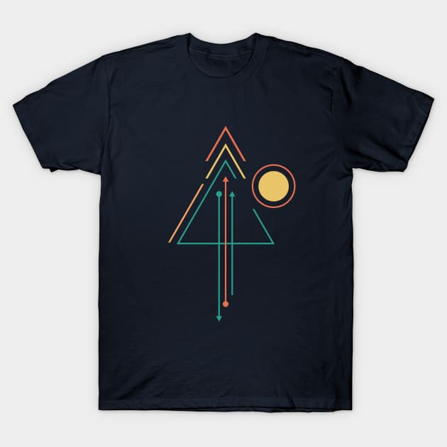 Minimalist Tree T-Shirt by MetaBrush